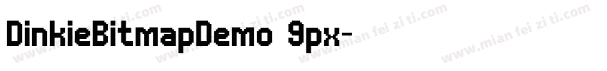 DinkieBitmapDemo 9px字体转换
